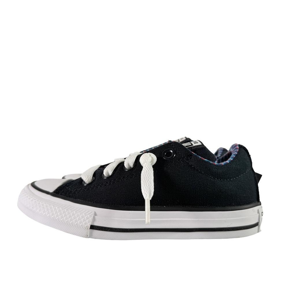 Converse Chuck Taylor All Star Street Slip Black White Red Kids 12 668436F‎